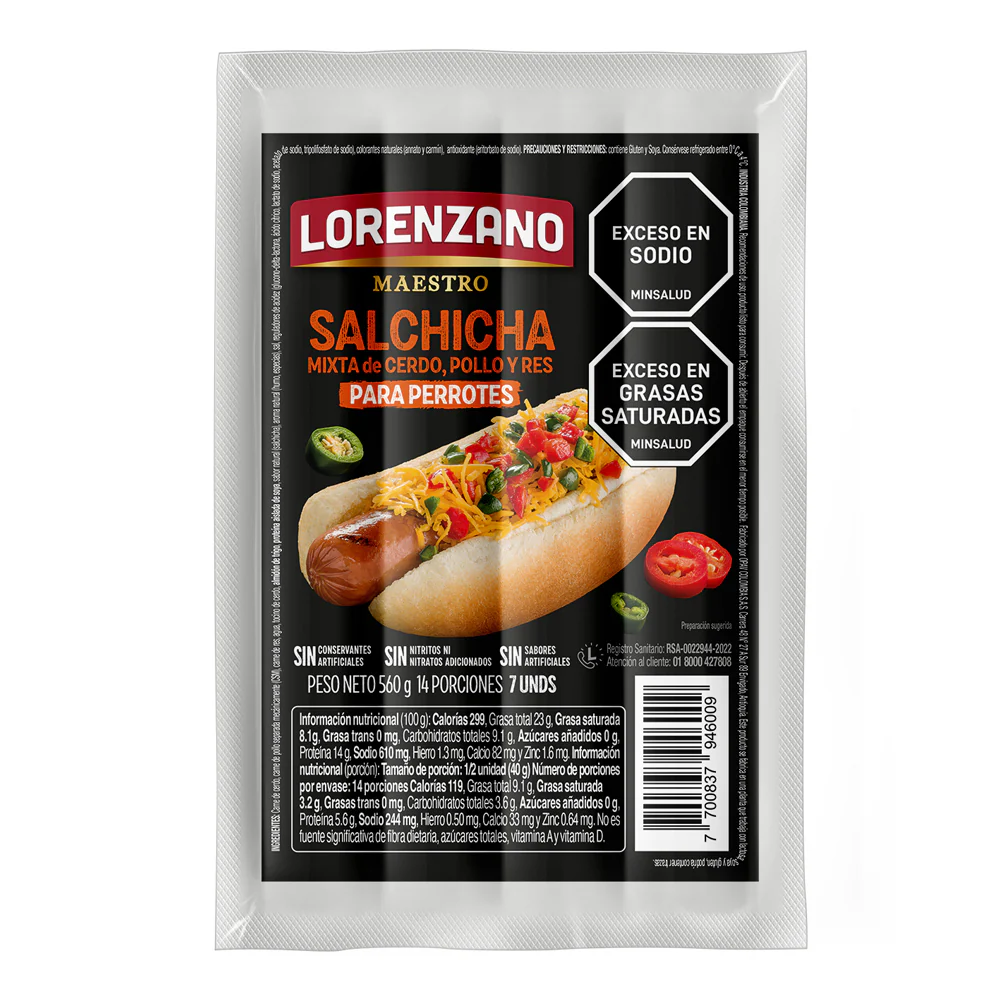 Salchicha Perrotes Mixta Maestro x 560 g